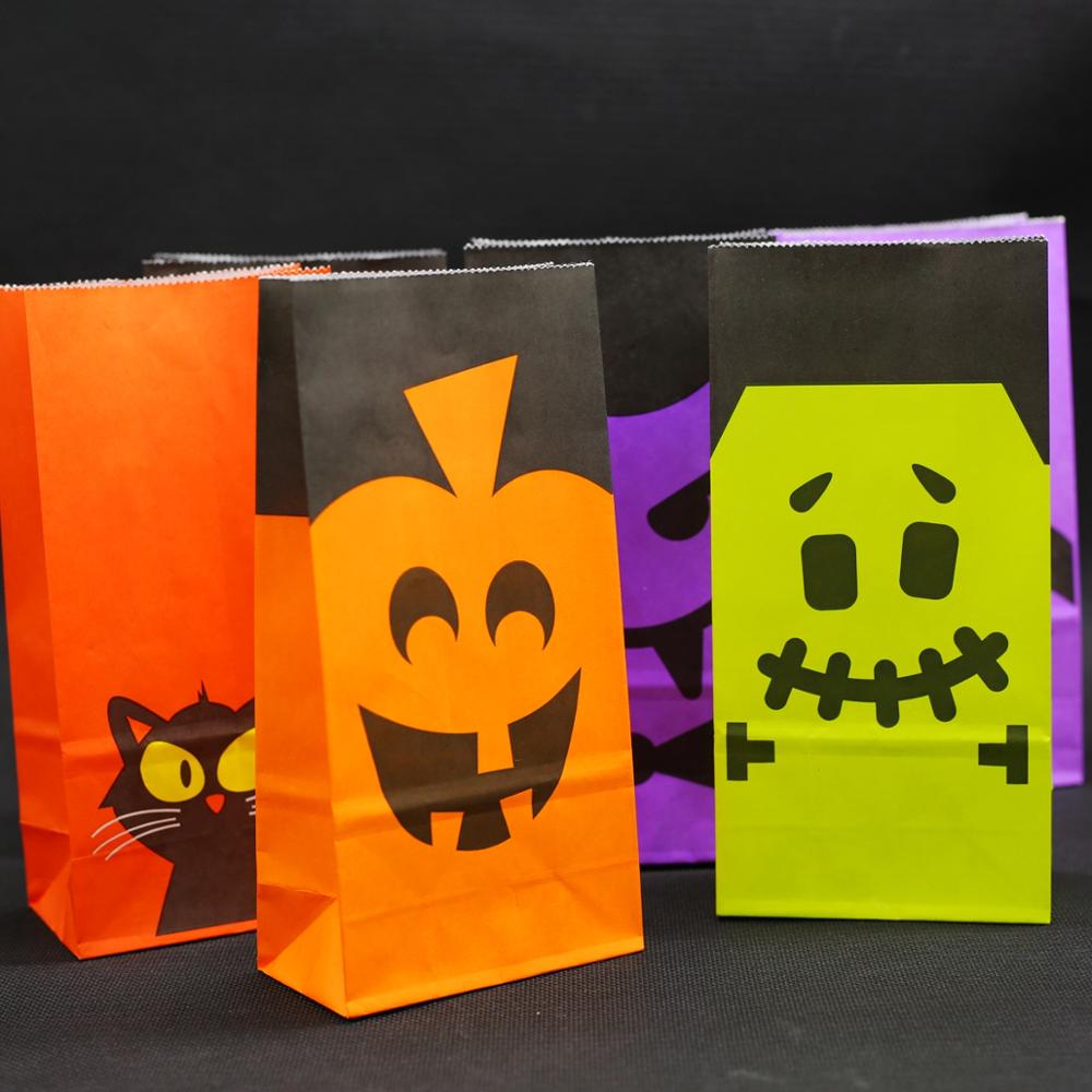 Kraft Paper Halloween Snacks Bag