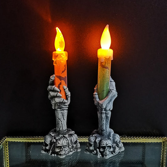 Skeleton Ghosts Candle Lights For Halloween