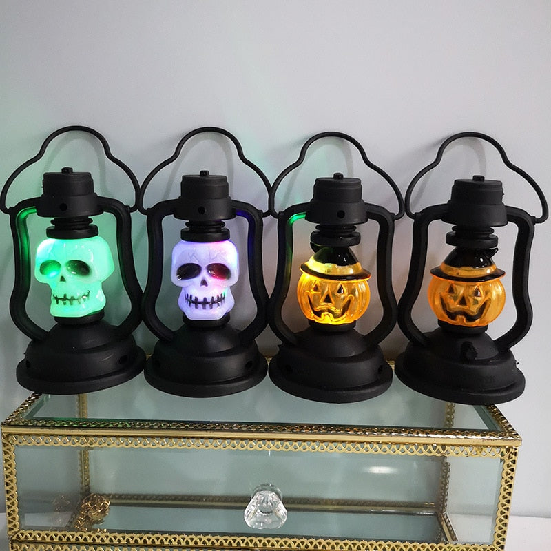 Pumpkin Skull LED Pony Lantern Lights