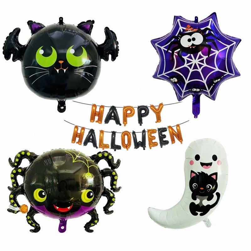 Aluminum Balloon Cartoon Style Spider Ghost Bat Balloon - All Halloween Costumes