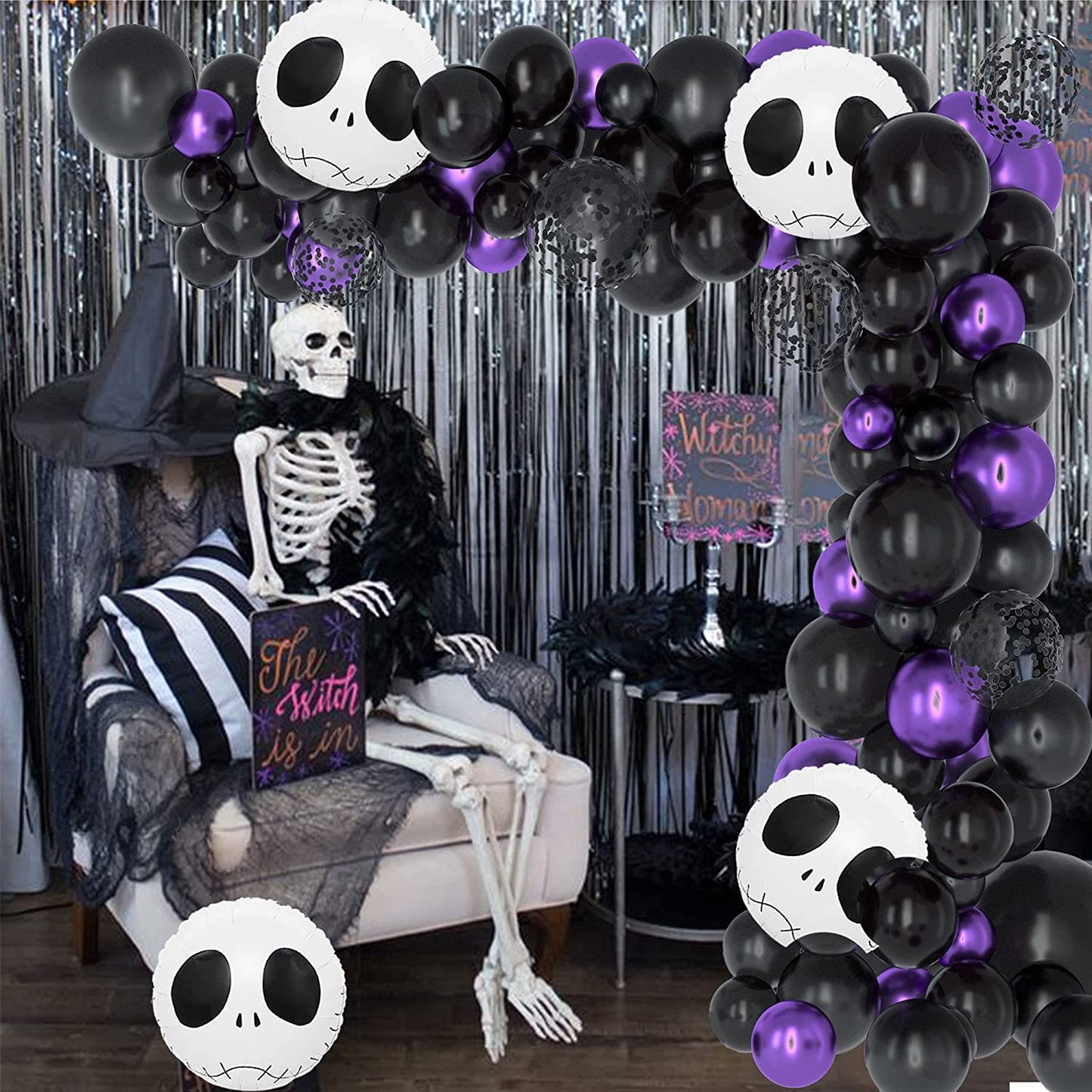 Scary Skull Foil Balloons For Halloween