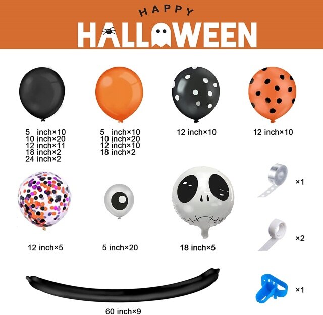 Halloween Garland Kit Balloon Arch Kit DIY