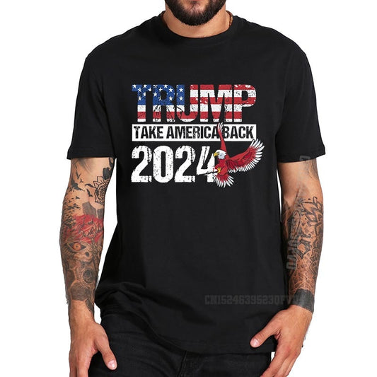 Halloween Trump 2024 Flag Take America Back T-Shirt for adults