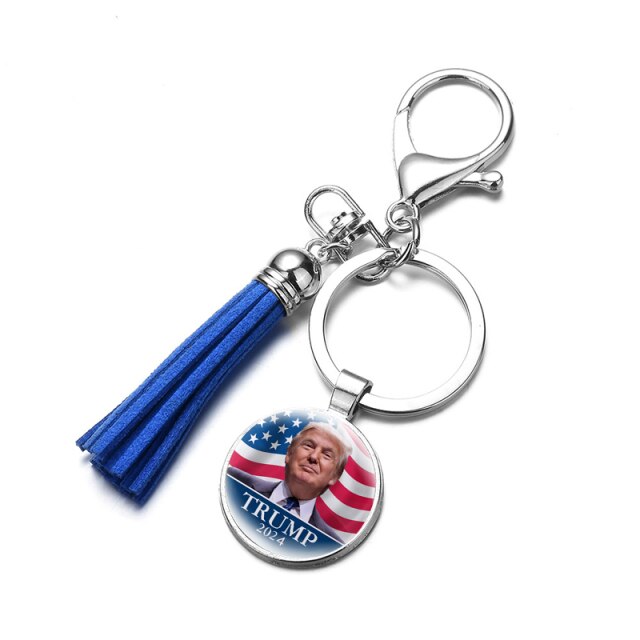 New Trump 2024 Save America Again Tassel Keyring