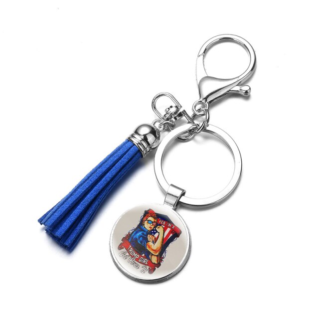 New Trump 2024 Save America Again Tassel Keyring