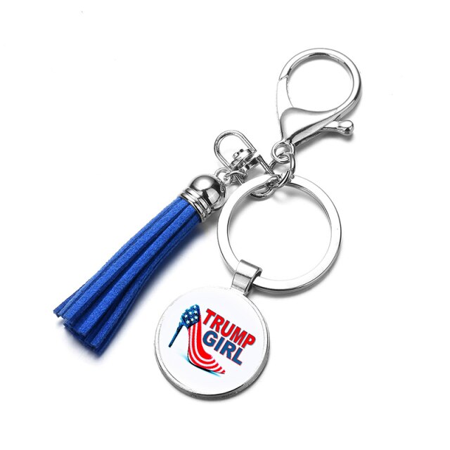 New Trump 2024 Save America Again Tassel Keyring