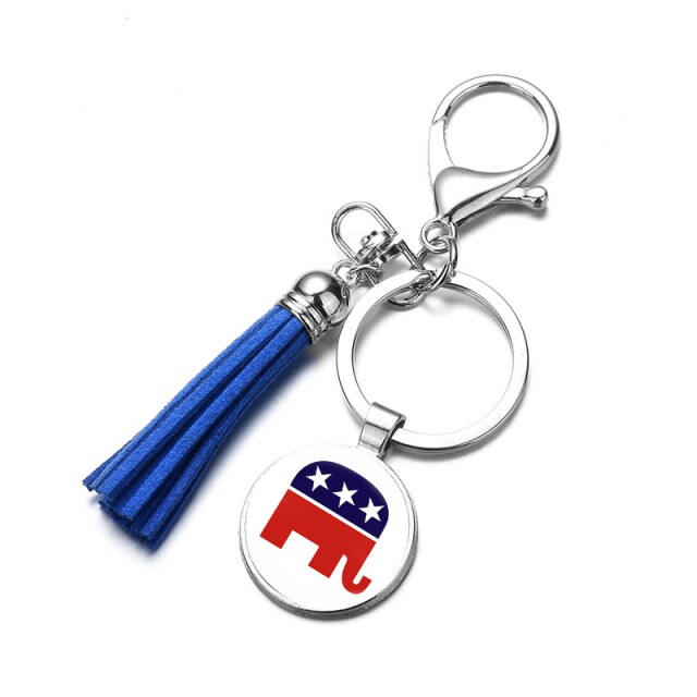 New Trump 2024 Save America Again Tassel Keyring