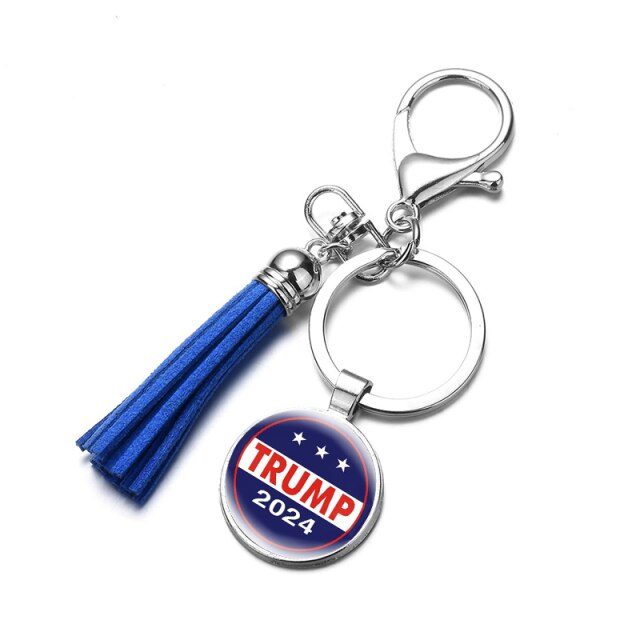 New Trump 2024 Save America Again Tassel Keyring