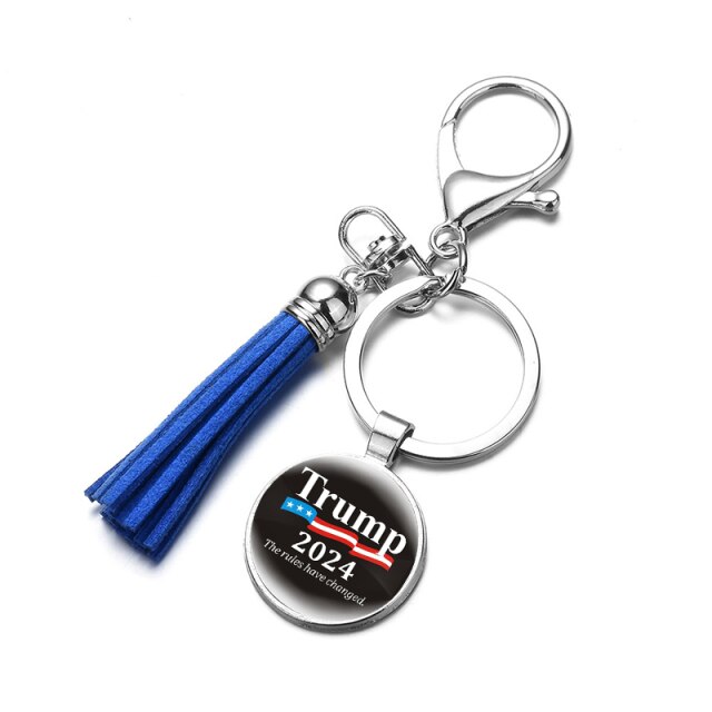New Trump 2024 Save America Again Tassel Keyring