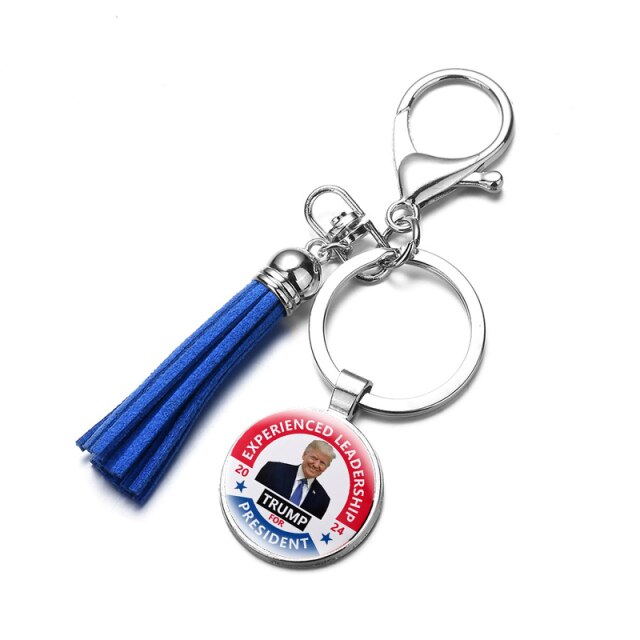 New Trump 2024 Save America Again Tassel Keyring