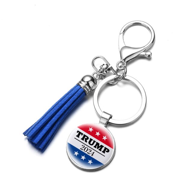 New Trump 2024 Save America Again Tassel Keyring