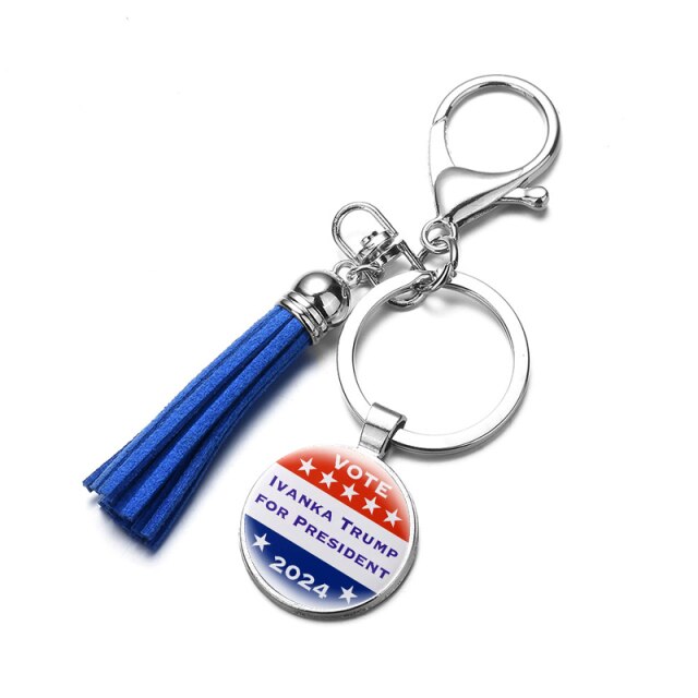 New Trump 2024 Save America Again Tassel Keyring
