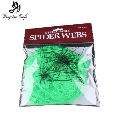 Artificial Spider Web Decoration Scary Party Scene Prop