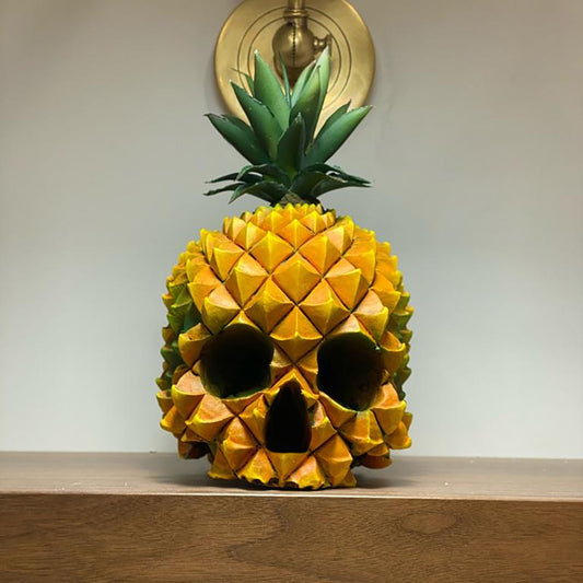 Resin Skull Pineapple Storage Figurines Modern