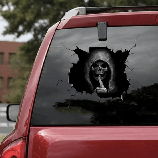 Car Decal Sticker 3D Scary Skull Sticker