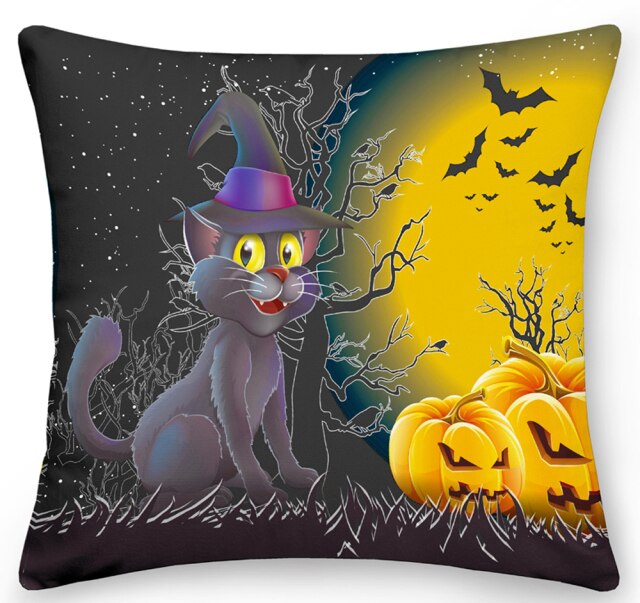 Happy Halloween Printed Pillowcase Set