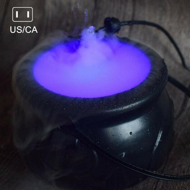 Halloween Witch Pot Smoke Machine Fog Maker