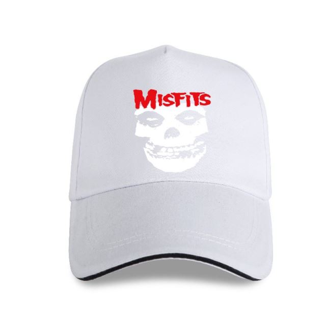 The Misfits Skull Red Letters Adult Horror Punk Cap