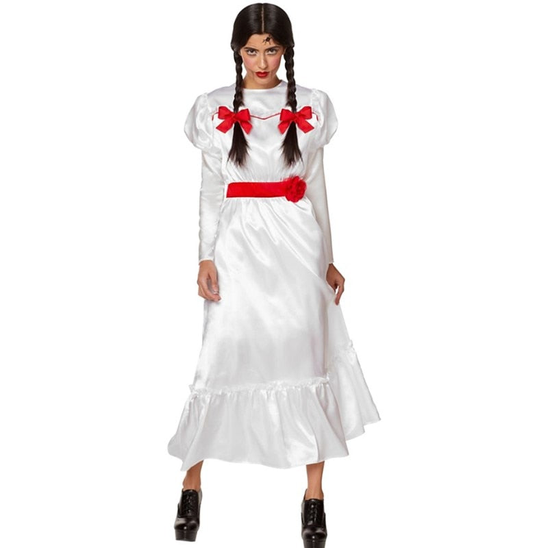Horror Movie Annabelle Doll Adult Costume For Halloween
