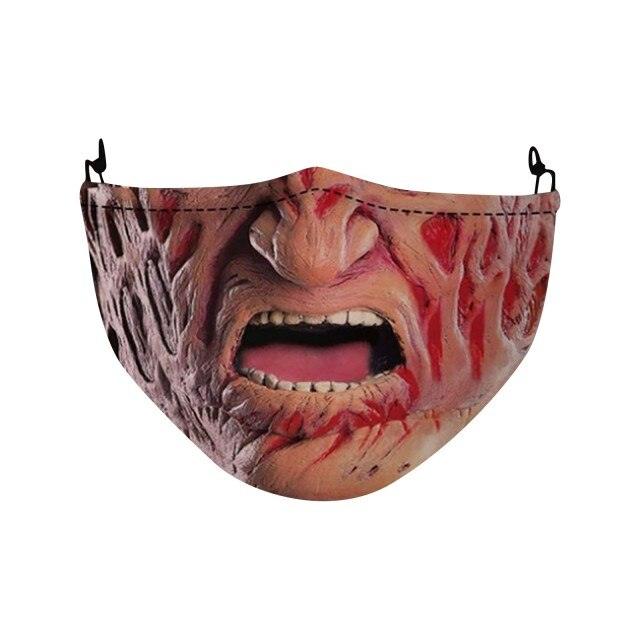Adult Reusable Washable Scary Funny Horror Mask - All Halloween Costumes