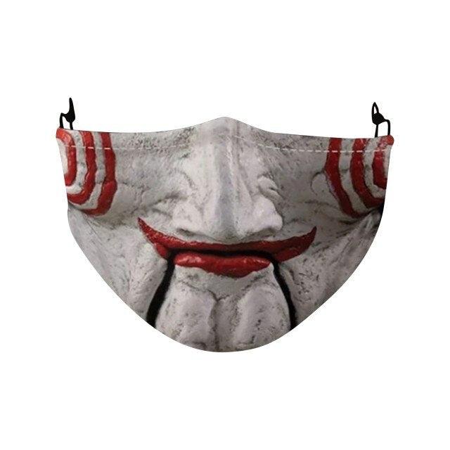 Adult Reusable Washable Scary Funny Horror Mask - All Halloween Costumes