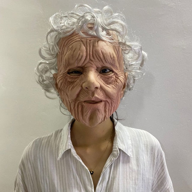 Scary Old Man Latex Mask For Halloween