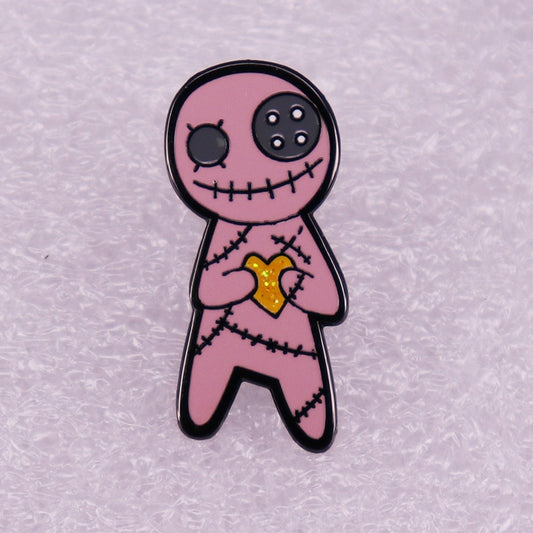 Horror Ghost Doll Enamel Pin Brooch