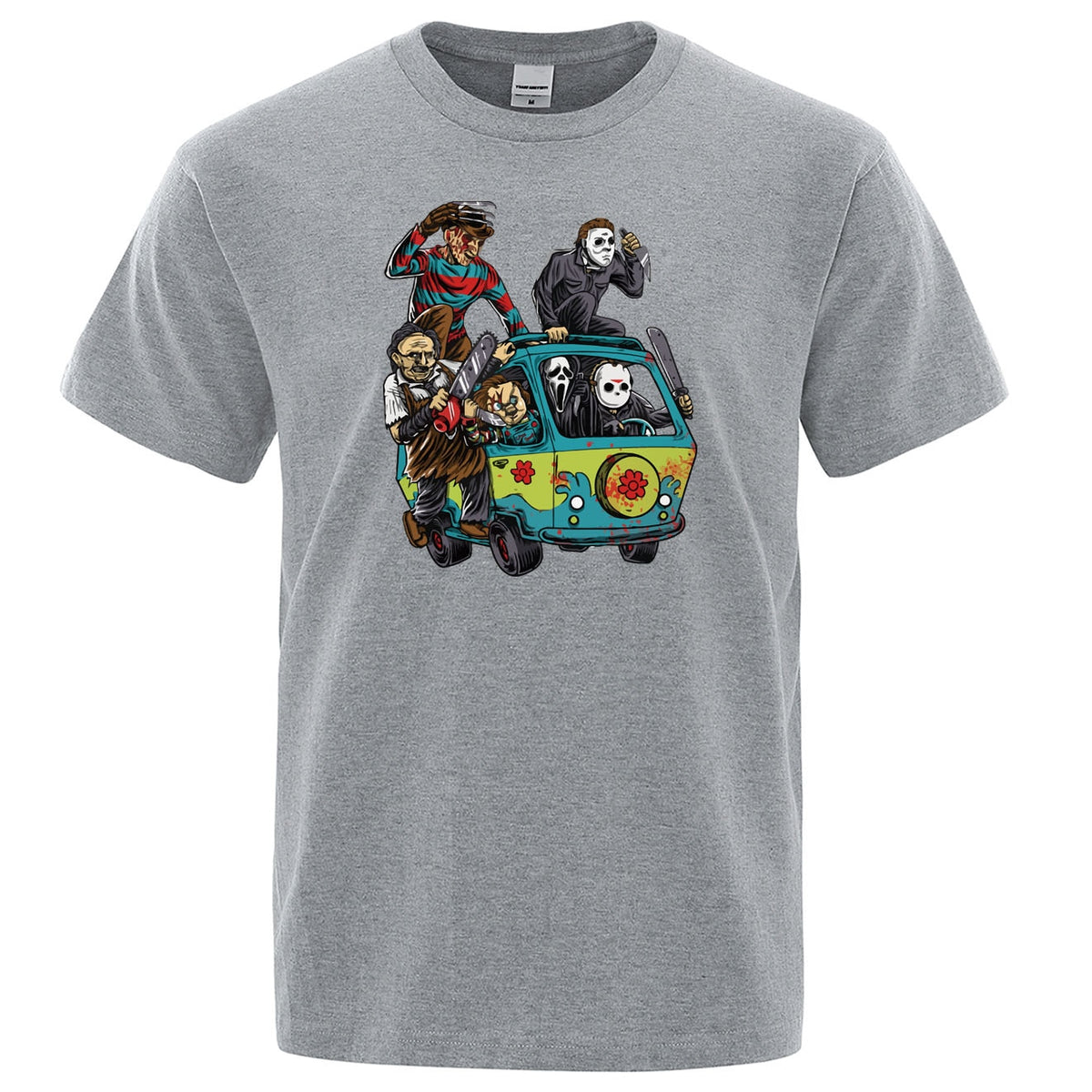 Halloween Horror Movie Theme Park Jason Clown Saw T-Shirt for adults