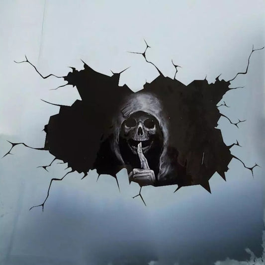 Car Rear Windshield Halloween Skull Sticker