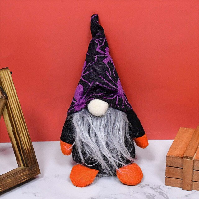 Cute Halloween Pumpkin Witch Ghost Cat Doll Toy