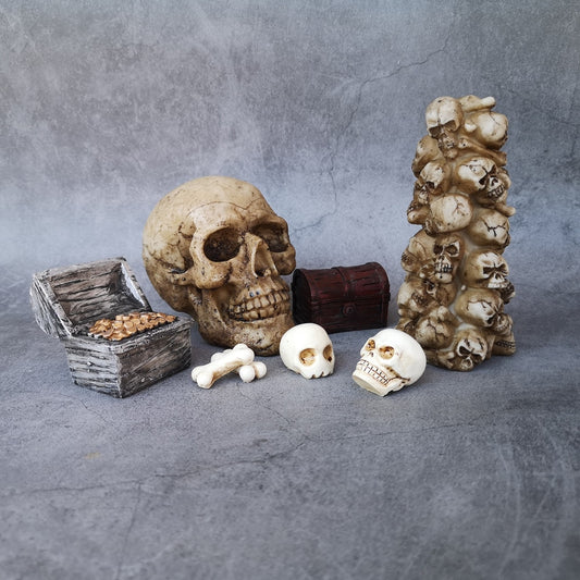 Skull Treasure Box Halloween Toy