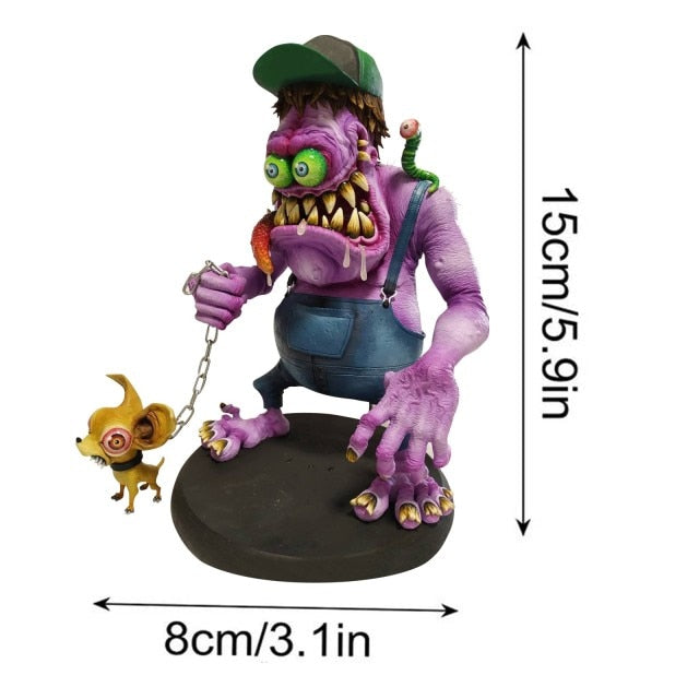 Halloween Angry Big Mouth Eccentric Statue