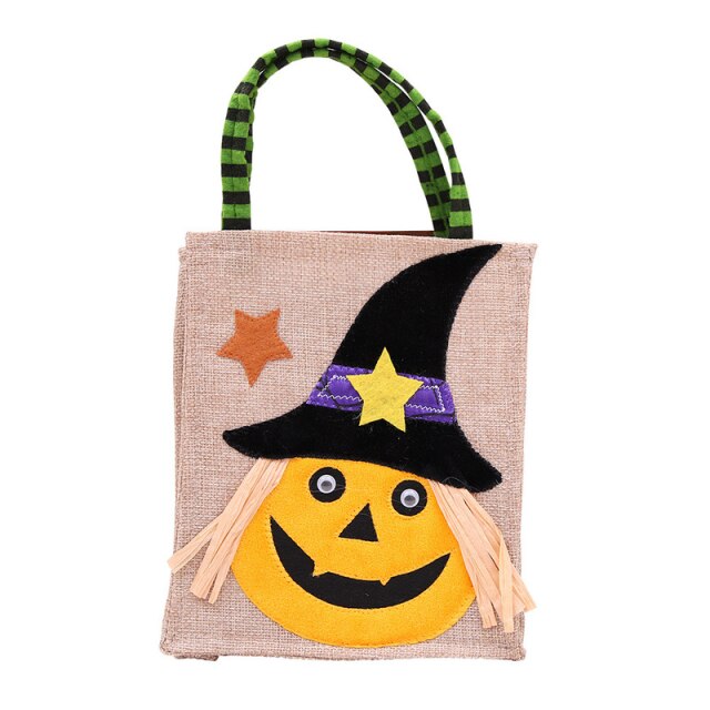 Linen Candy Bag For Halloween