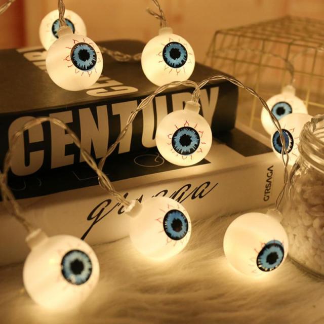 Eyeball Shaped String Lights For Halloween Decoration