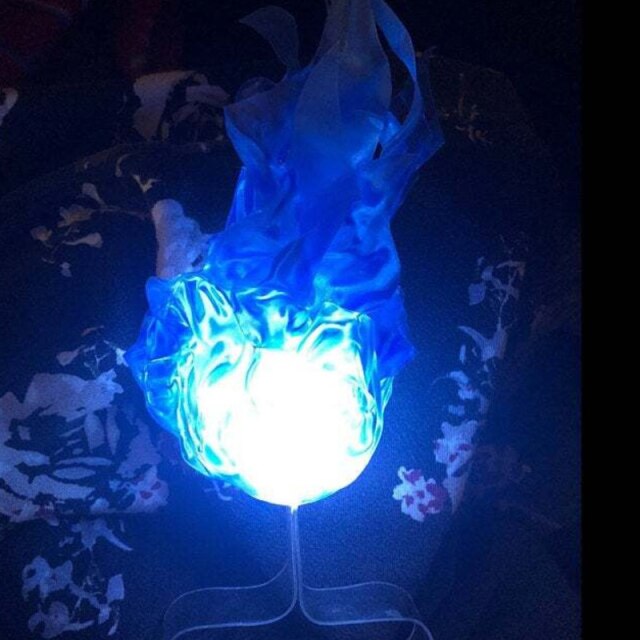 LED Ghost Fire Halloween Anime Dress Up Glowing Palm