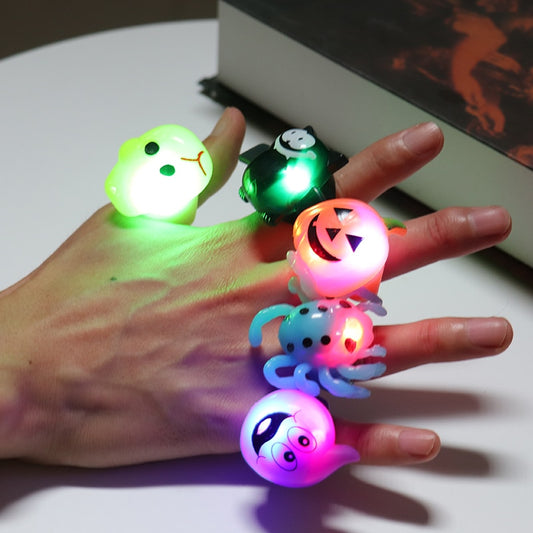 Luminous LED Finger Ring For Halloween