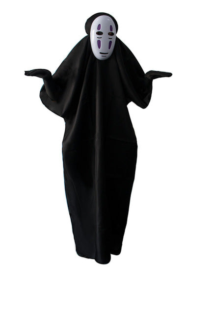 No Face Man Costume with Mask Gloves