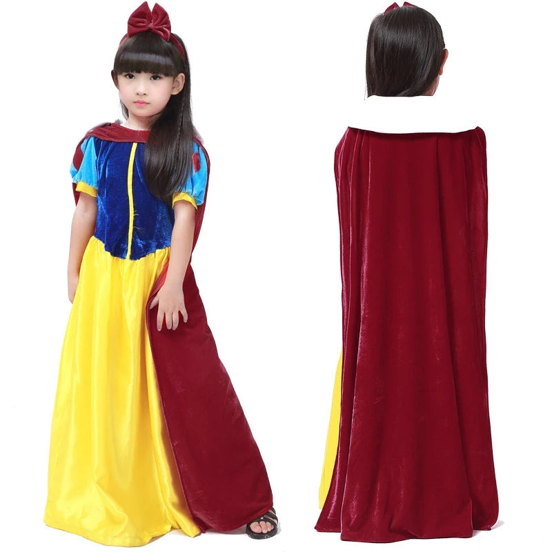 Adult Kids Cosplay Snow White Dress Costumes