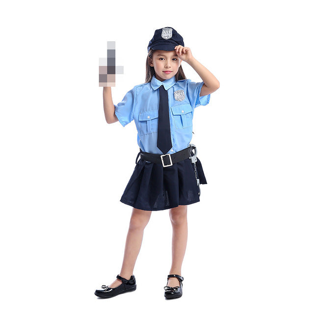 Cute Police Costume For Girls