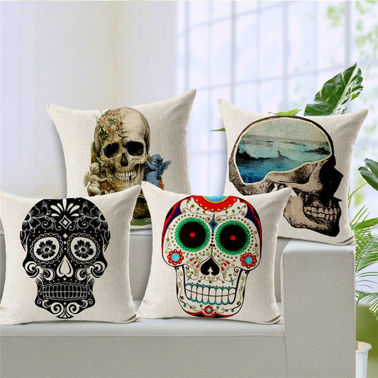 Customized Pillow Photo Mexican Skull