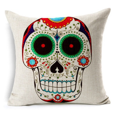 Customized Pillow Photo Mexican Skull