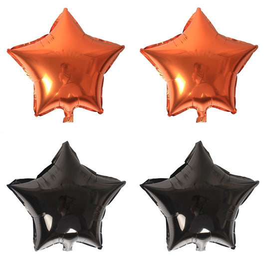 Black Stars Halloween decoration Balloons