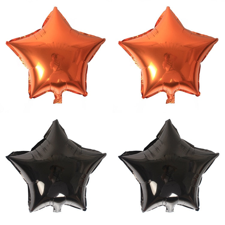 Black Stars Halloween decoration Balloons