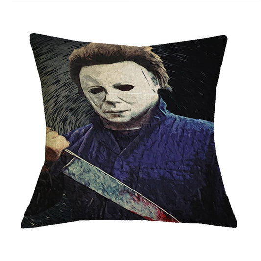 Halloween Themed Cotton Linen Pillowcase
