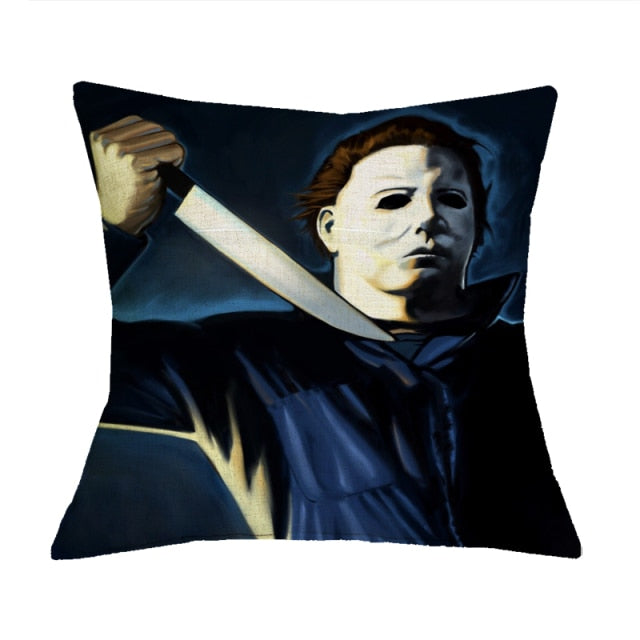Halloween Themed Cotton Linen Pillowcase