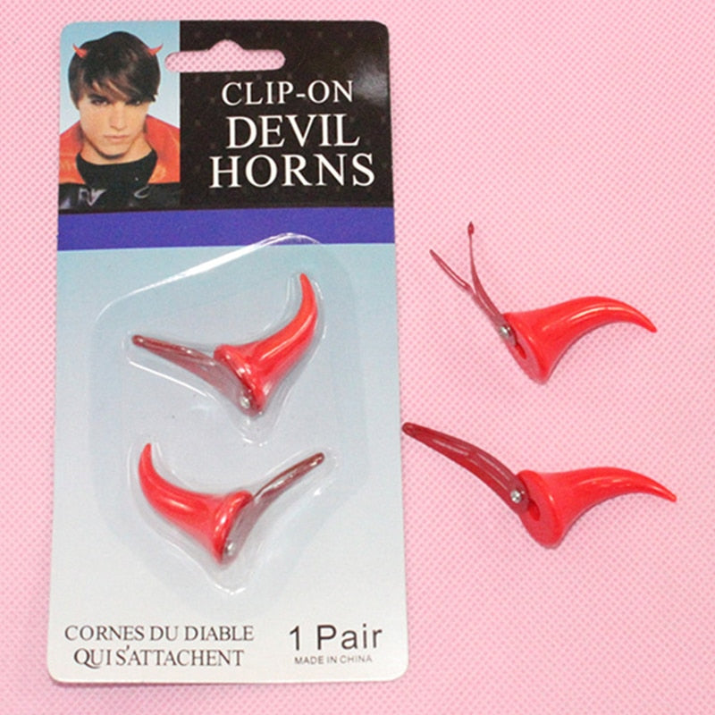 Halloween Devil Horns Hair Clip