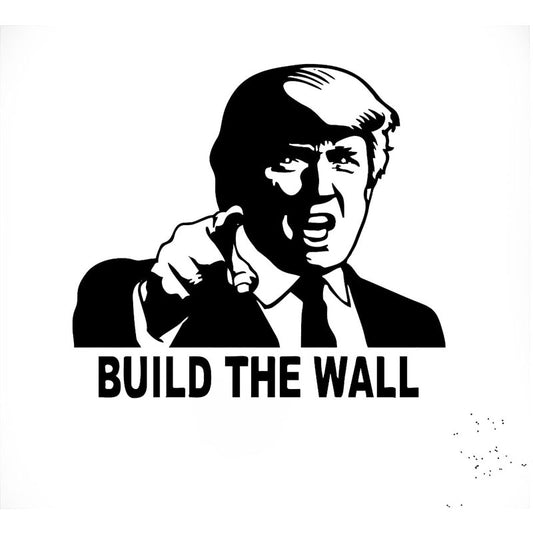 Halloween Donald Trump Build Wall Vinyl Decal