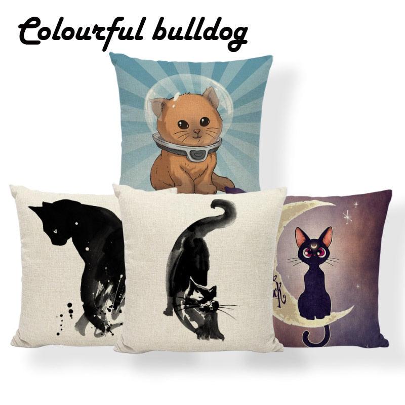 Animal Cat Cushion Cover Halloween Horror - All Halloween Costumes