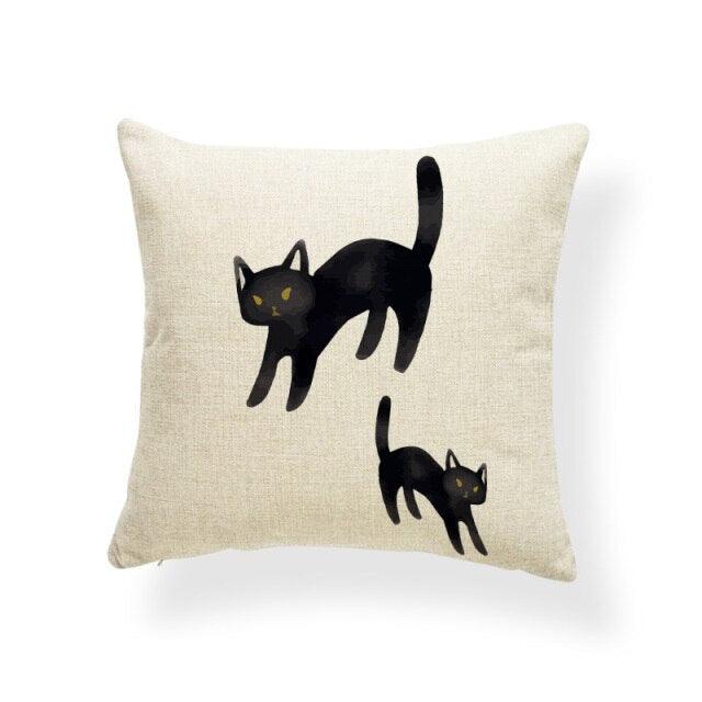 Animal Cat Cushion Cover Halloween Horror - All Halloween Costumes