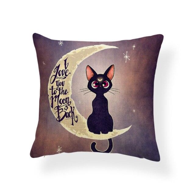 Animal Cat Cushion Cover Halloween Horror - All Halloween Costumes